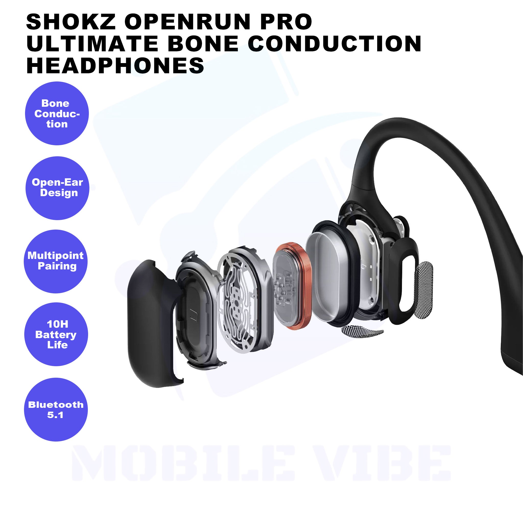 Shokz OpenRun Pro - Ultimate Bone Conduction Headphones features