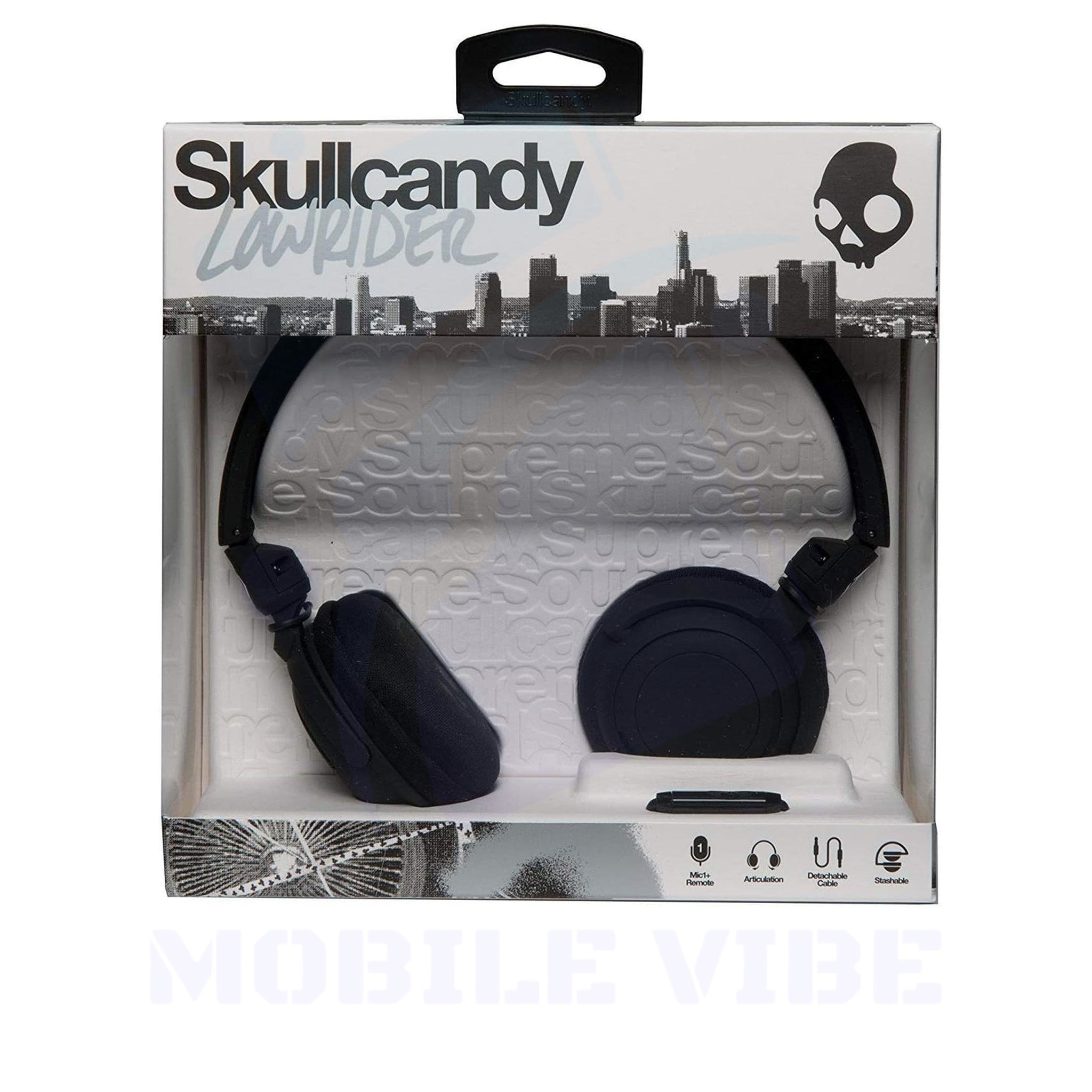 Skullcandy Lowrider Headphones with packaging
