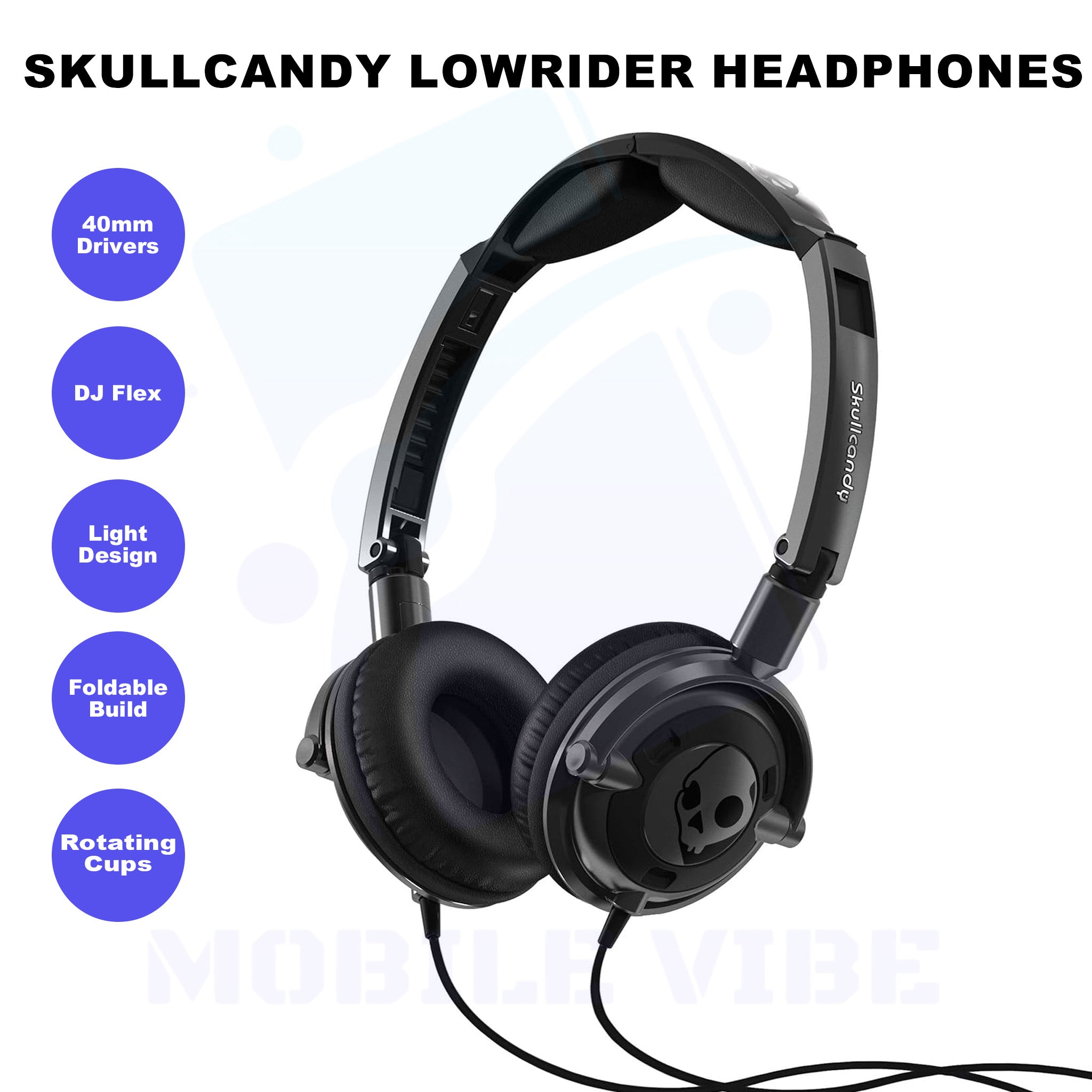 Skullcandy Lowrider Headphones Features