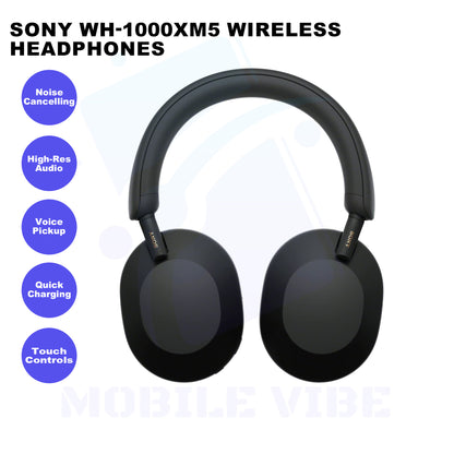 Sony WH-1000XM5 Bluetooth Wireless Noise-cancelling Headphones Features