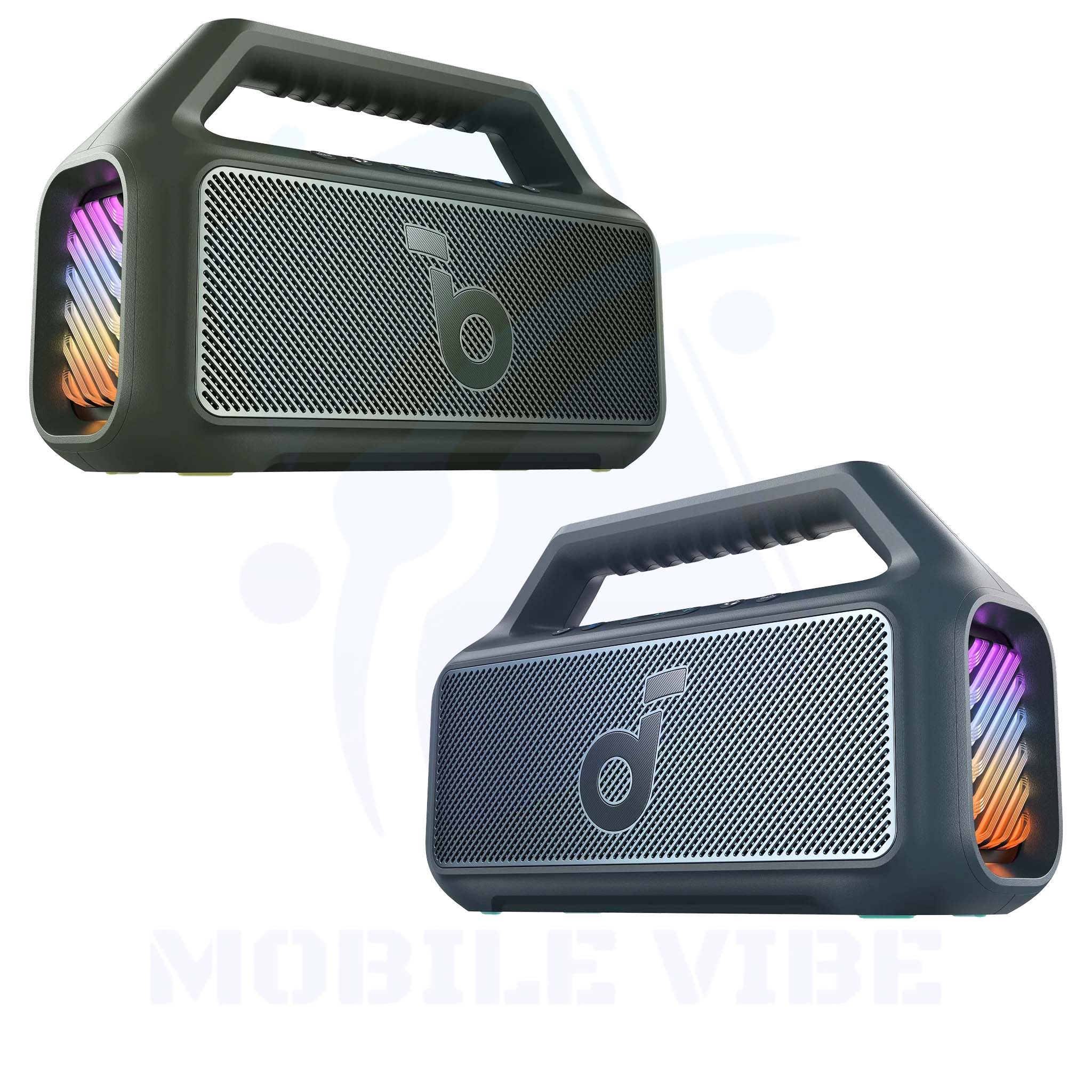 Soundcore Boom 2 – Outdoor 80 W Bass-Powered Bluetooth Speaker in green and blue colour