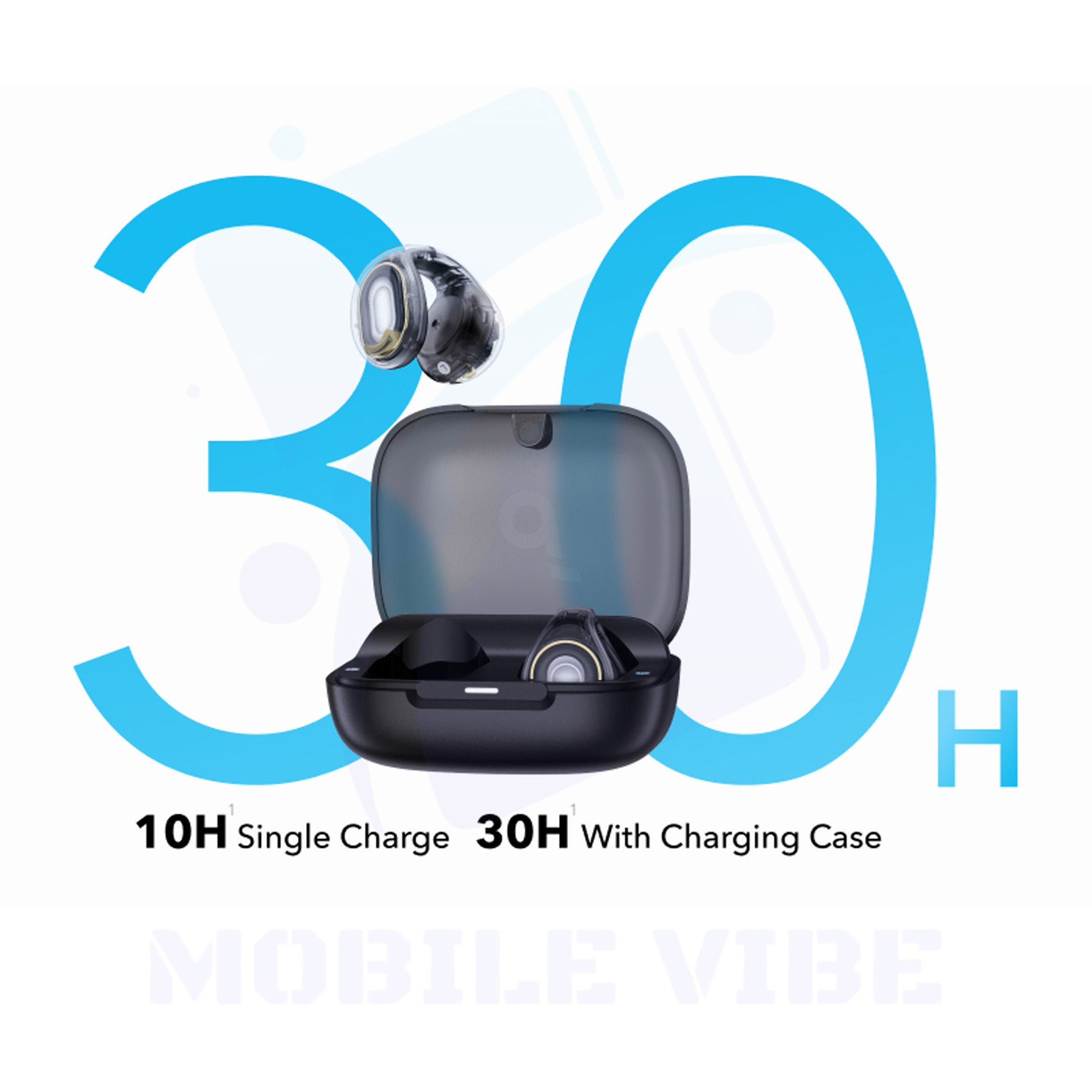 Soundcore C30i by Anker – Open-Ear Clip-On Earbuds with 30H Playtime and IPX4 Water Resistance