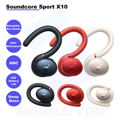 Soundcore Sport X10 - Rotatable Noise Cancelling Earbuds features