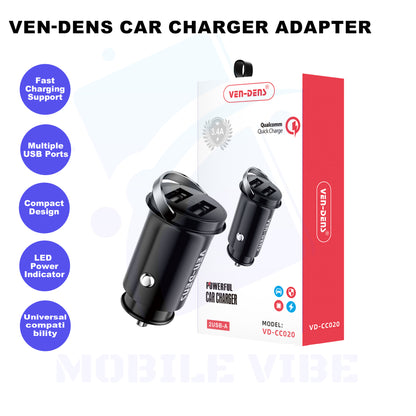 VEN-DENS Car Charger Adapter Features