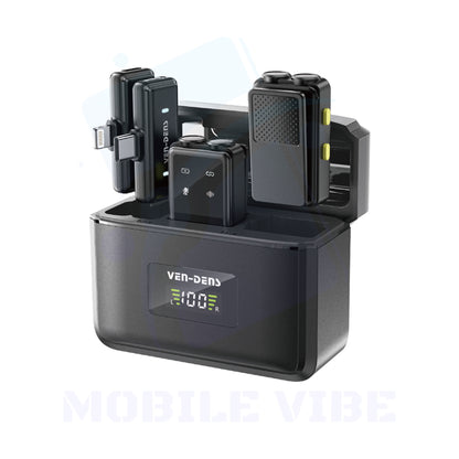 VEN-DENS Plug & Play Bluetooth Microphone | Wireless & Lightning Compatible for Clear Audio