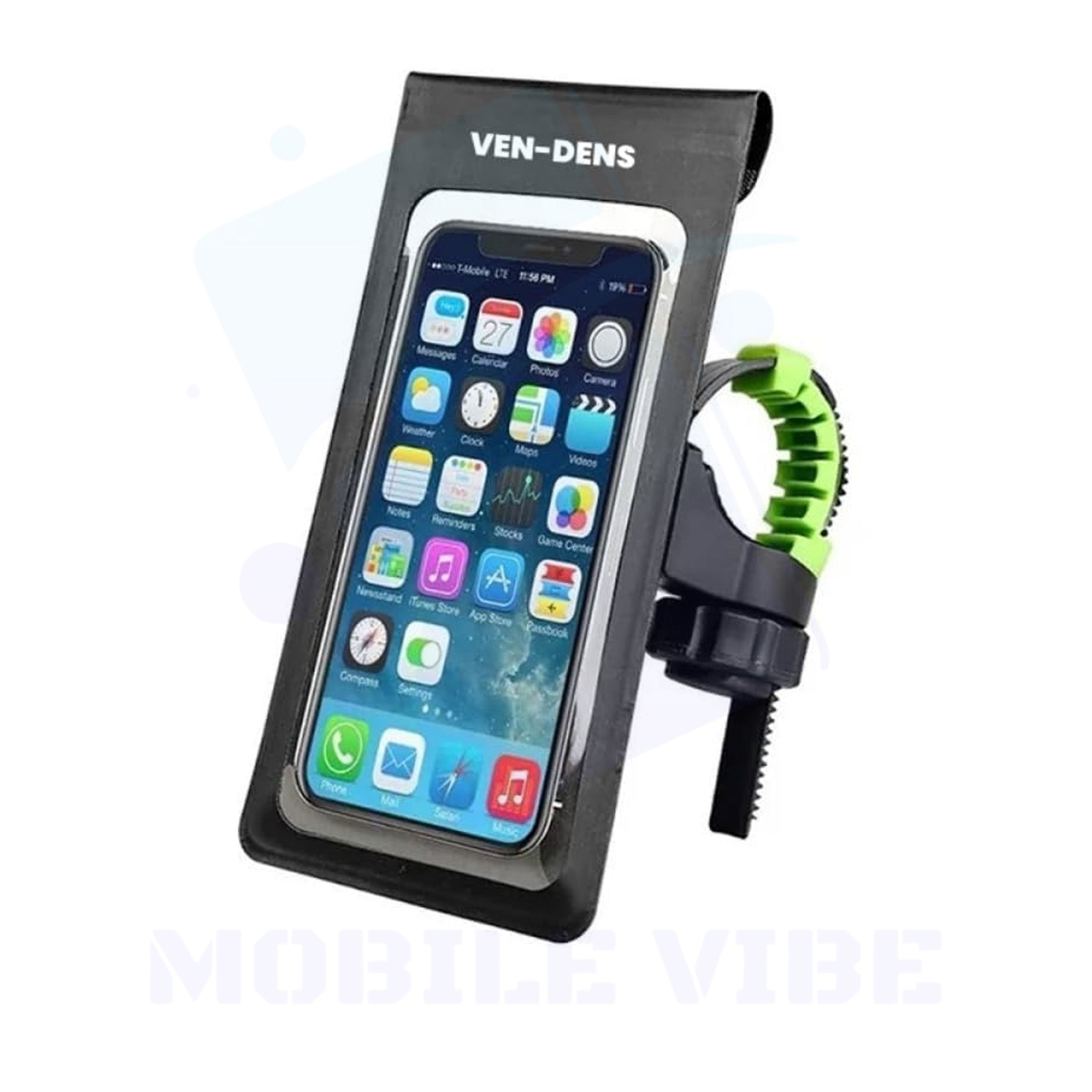 VEN-DENS Waterproof Bike Phone Holder | Fits (4.6 - 6.8) Inches Devices | 360° Rotation