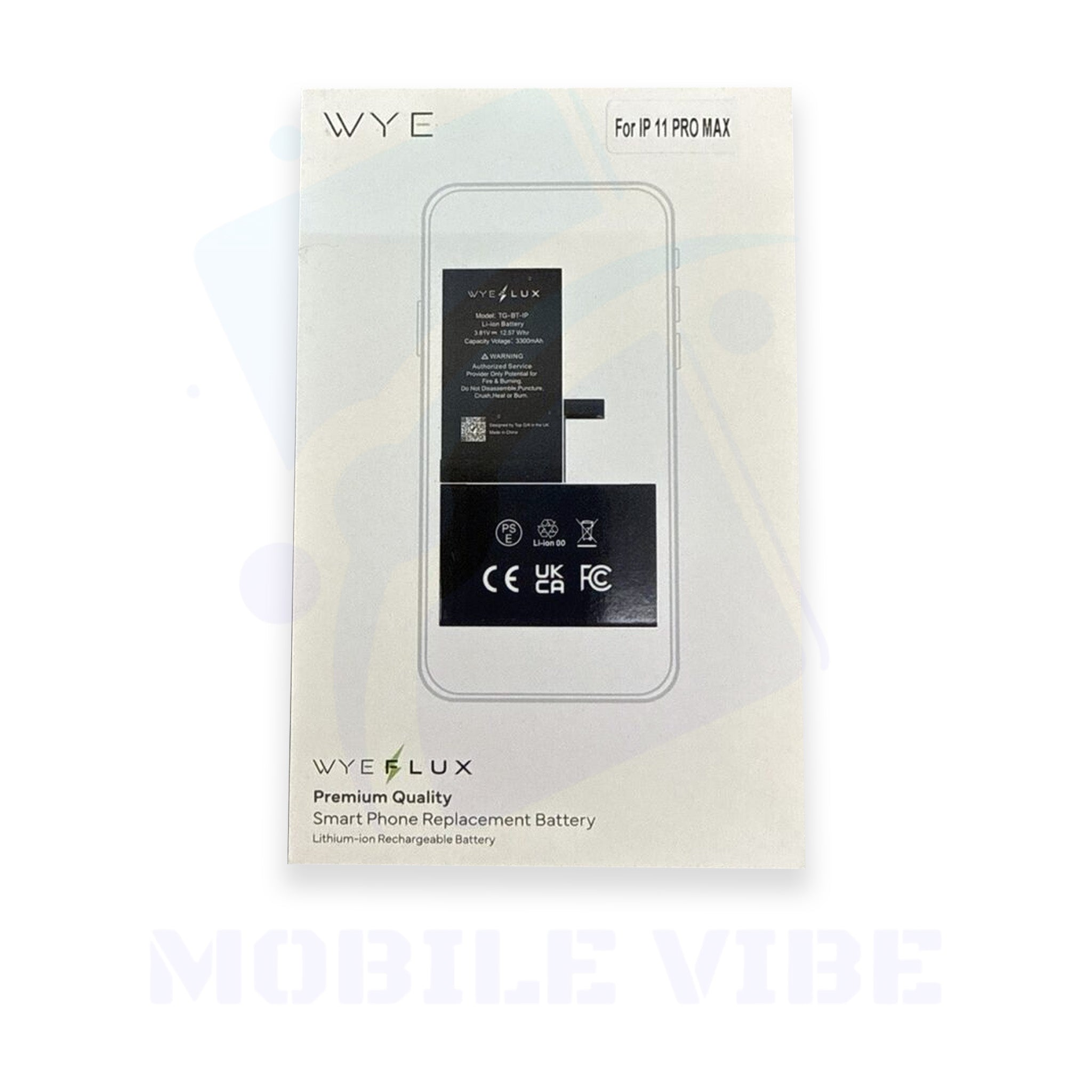 WYEFLUX Premium iPhone 11 Pro Max Replacement Battery Packed