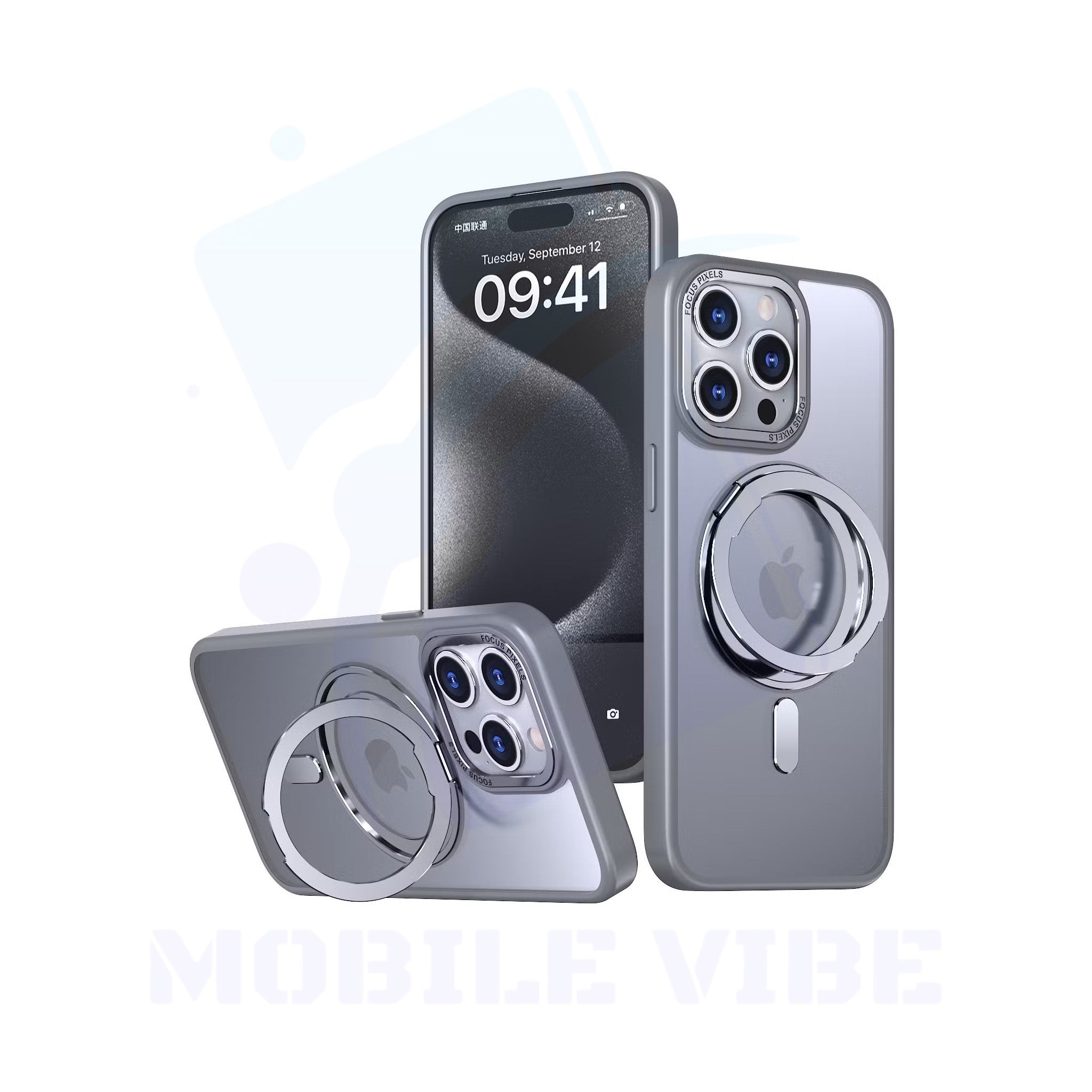 iPhone 16 2-in-1 PC & TPU MagSafe Compatible Case with Stand Function