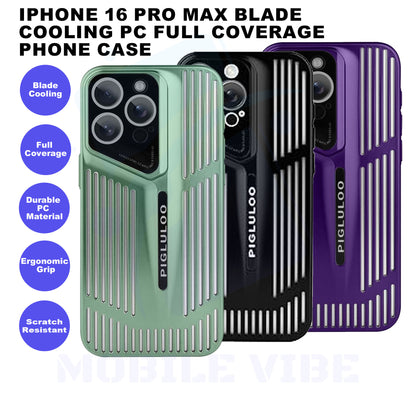 iPhone 16 Pro Max Blade Cooling PC Full Coverage Phone Case Features