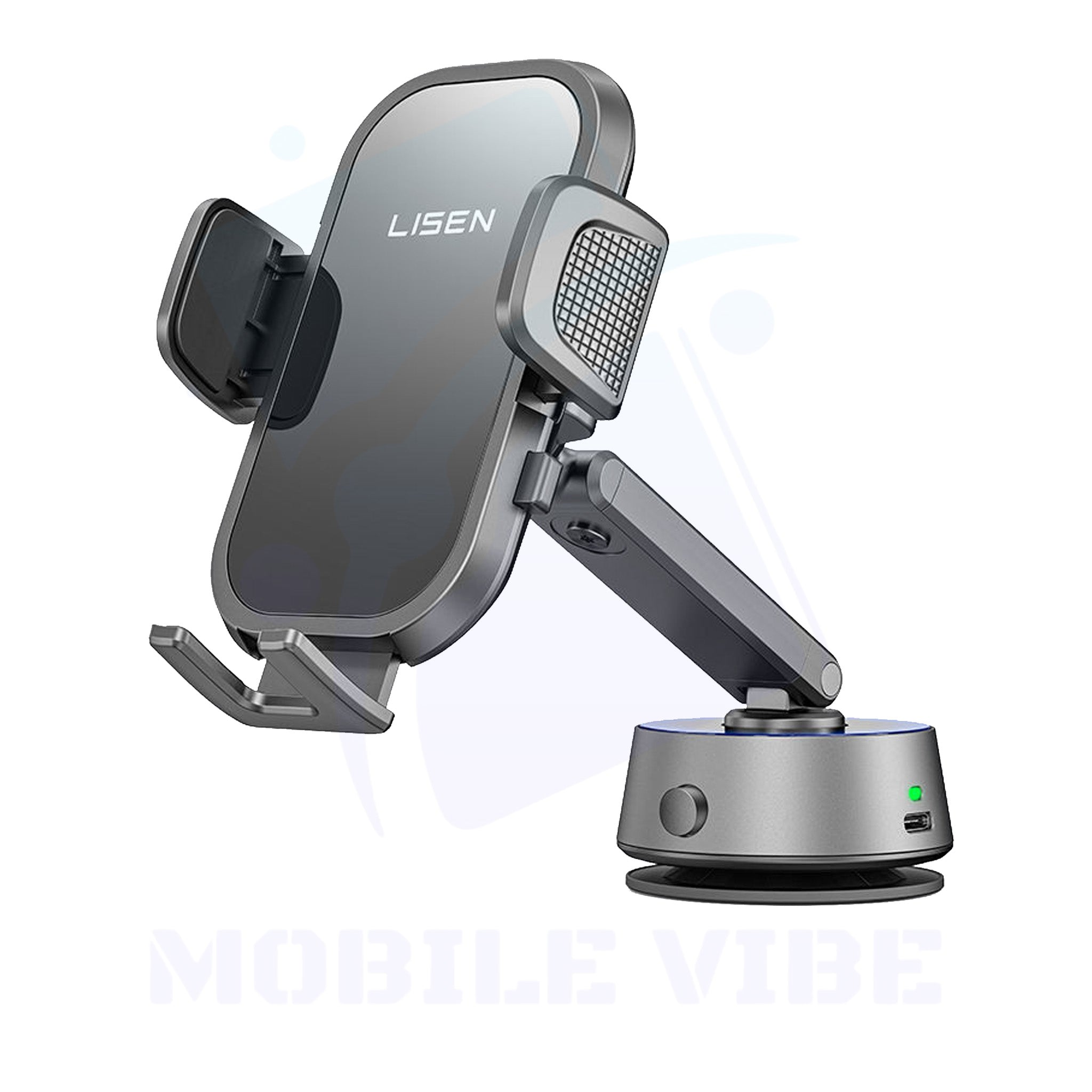 LISEN Auto Electric Vacuum Suction Car Phone Holder – Ultra-Stable 360° Mount