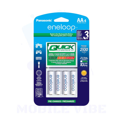 Panasonic eneloop AA Batteries (4‑Pack)